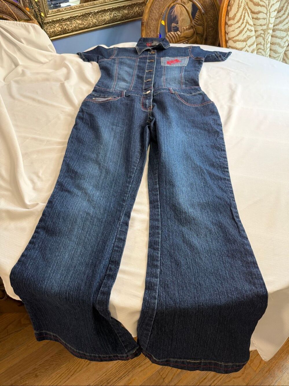 NEESO Denim Y2K Denim Jumpsuit Juniors Size 13